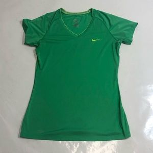 Nike Green V-Neck Women's Top